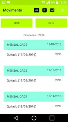 Movimento Academia android App screenshot 0